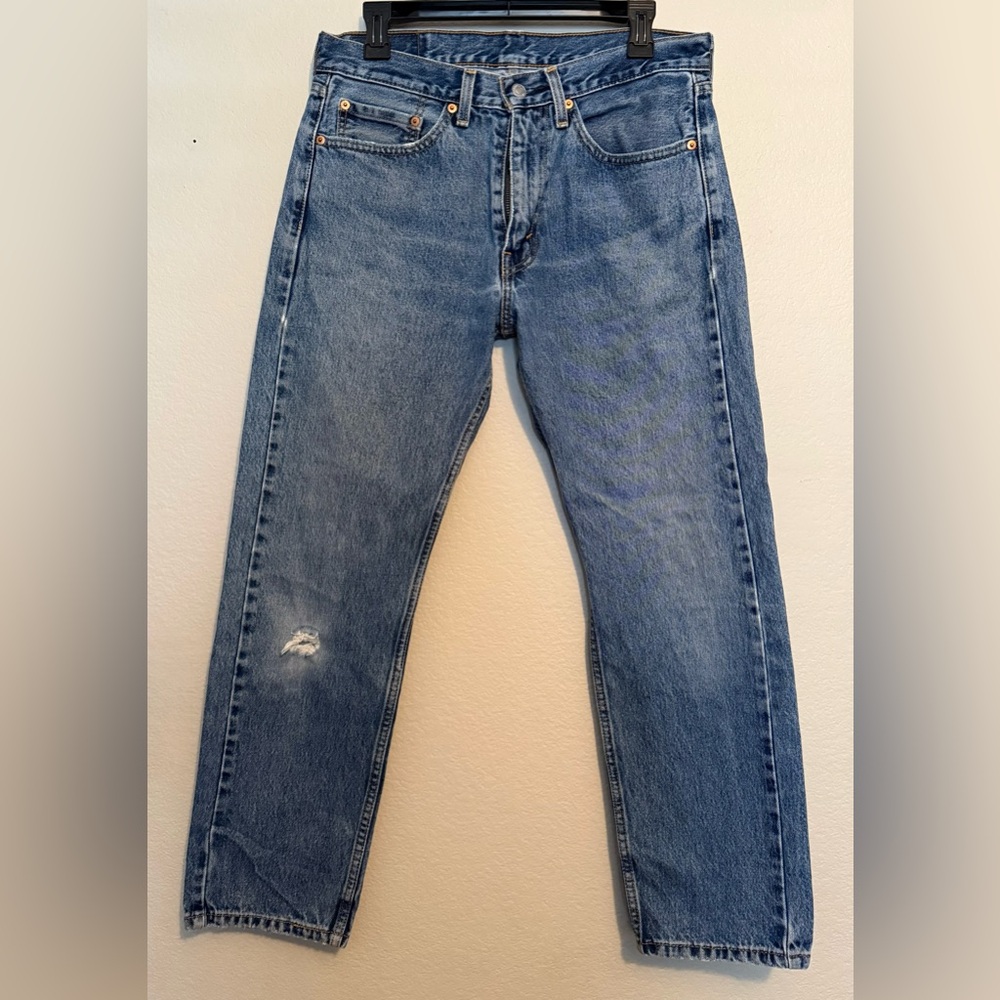Levi Strauss 501 Classic Men's Blue Jeans - Casual Straight Fit 32Wx30L